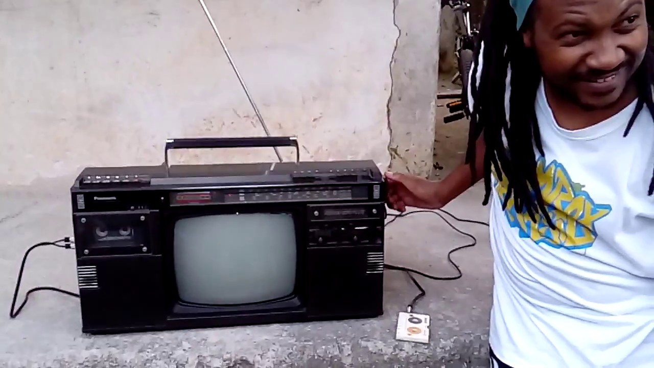 Rádio Gravador C/ Tv Panasonic Tr-1230x Boombox (Muito Raro)