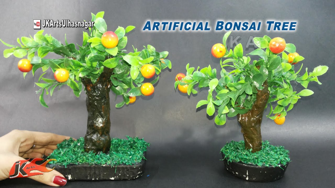 DIY Artificial Bonsai Tree Tutorial | How to make | JK Arts 923