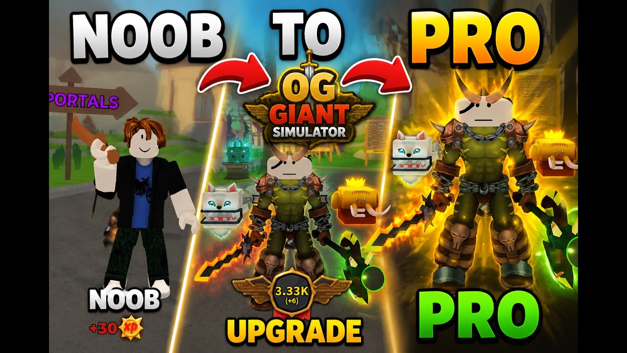 I Went Noob To Pro In the OG Giant Simulator!