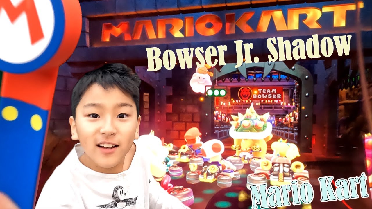 [2024] [NEW] Universal Studios Hollywood | Super Nintendo World Mario Kart  [AR] &  Bower Jr. Shadow