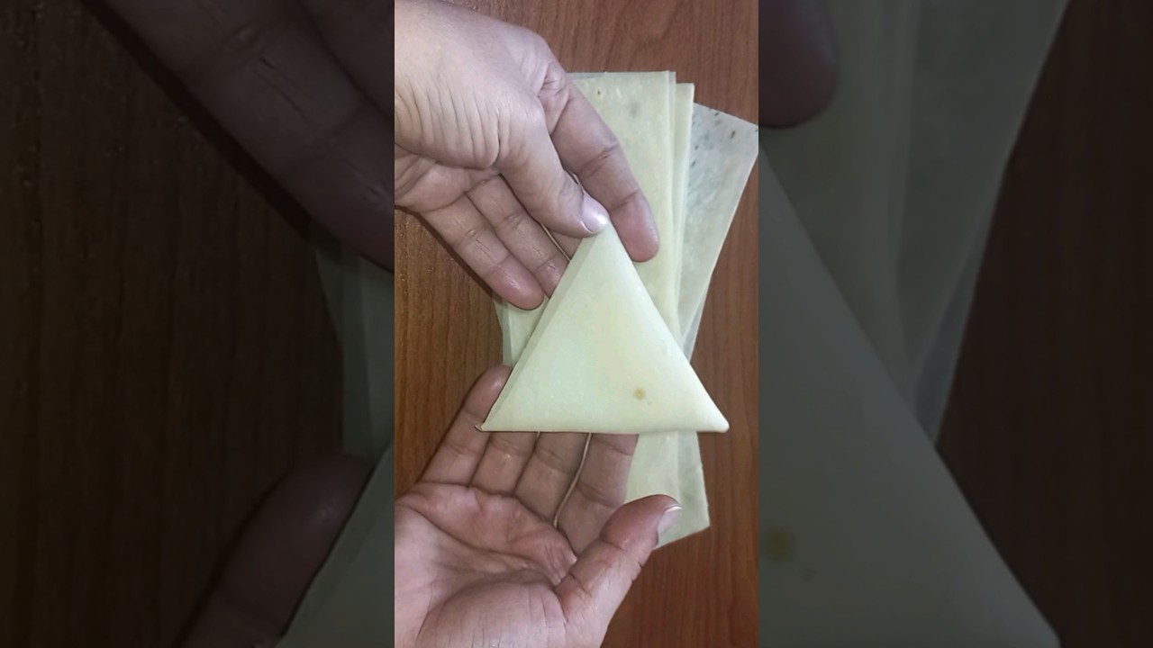 How to fold samosa |Easy samosa folding |Vlogs of Shama #samosafoldingtechniques #vlogsofshama