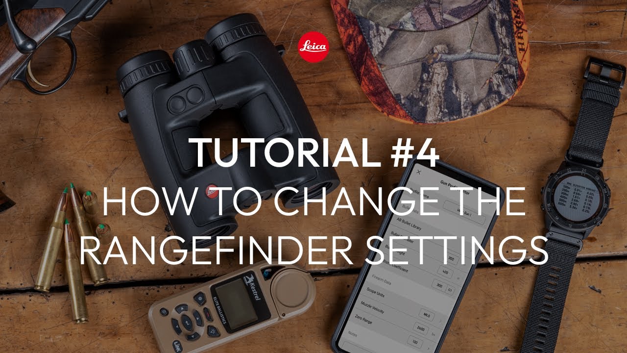 How to change the rangefinder settings via the Leica Ballistics app