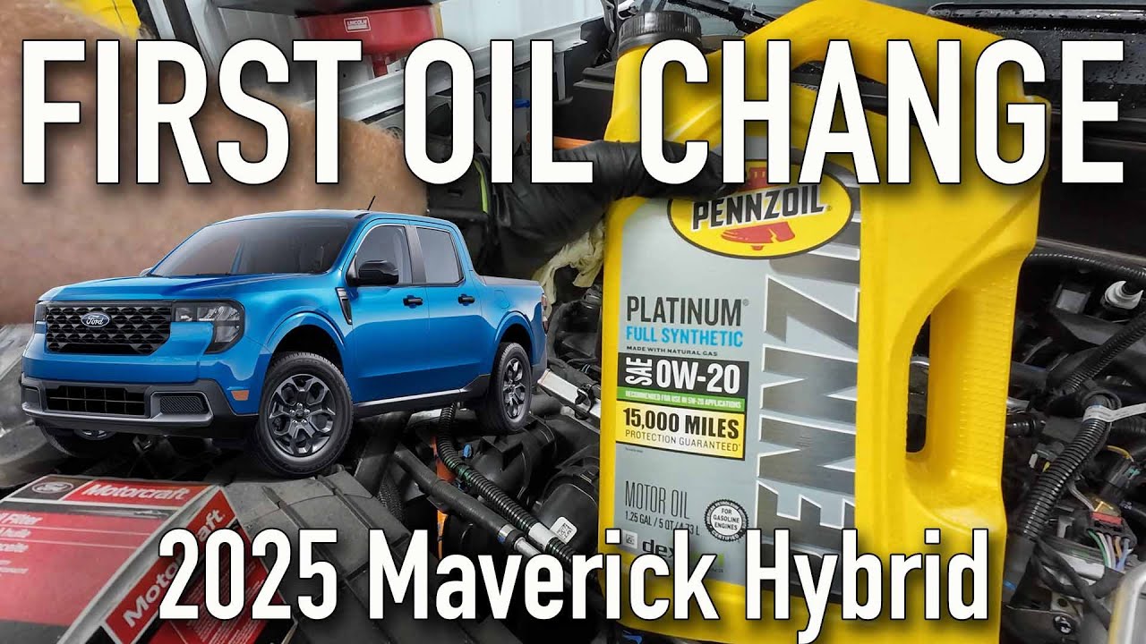 Pierwsza wymiana oleju w Maverick Hybrid 2025