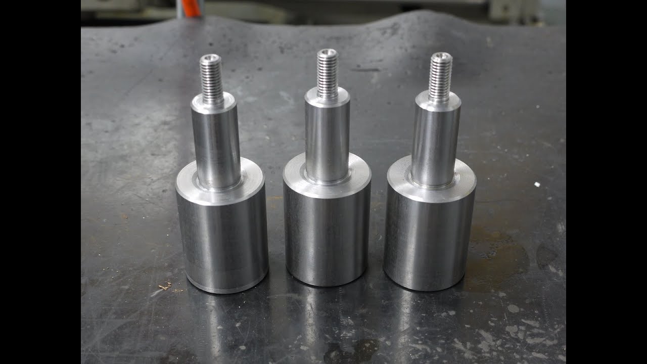 S45C調質材　汎用旋盤　M10ダイス加工　金属加工 Lathe work thread cutting die
