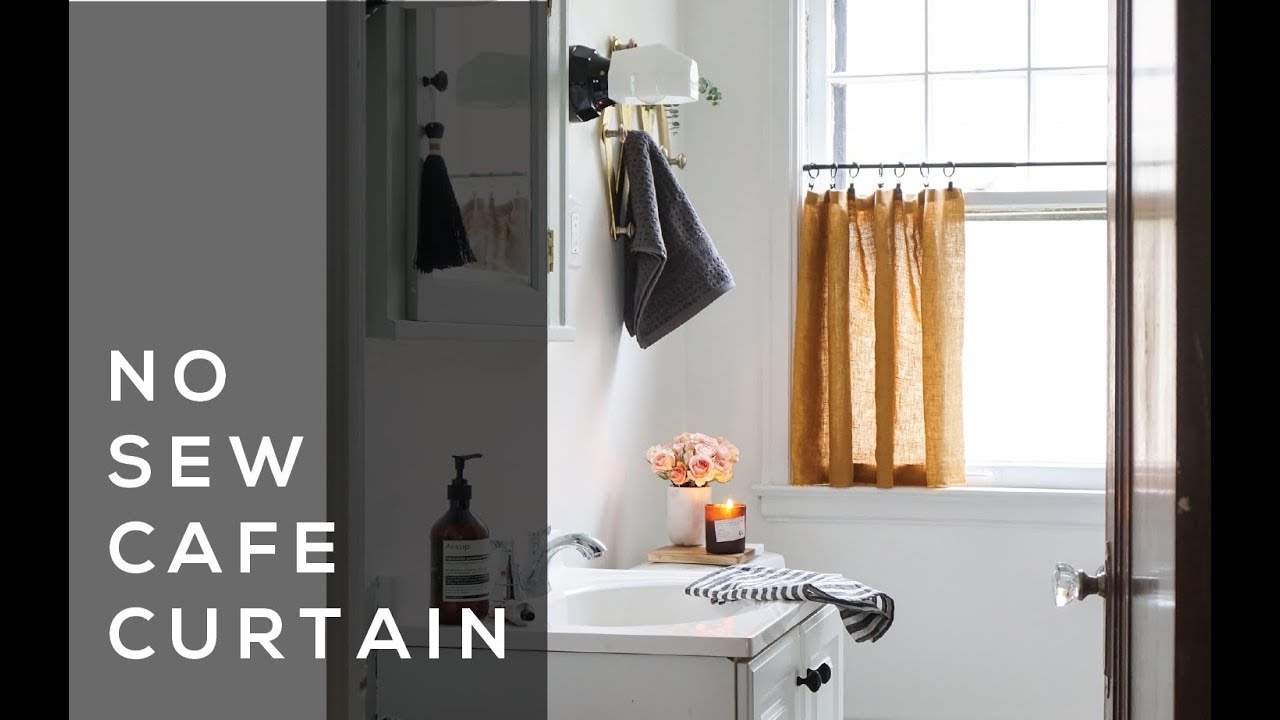No Sew Cafe Curtain