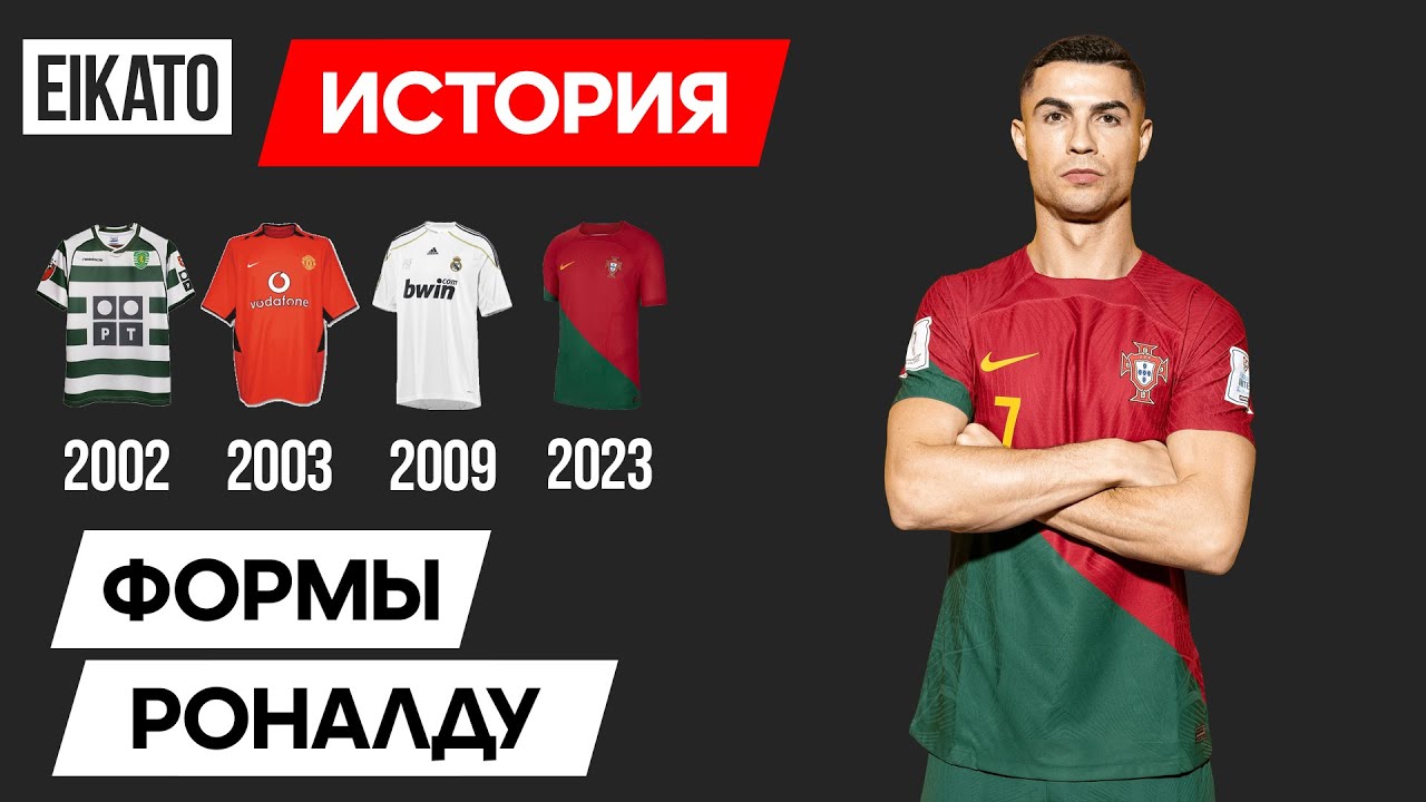 The Evolution of Cristiano Ronaldo Football Kits | All Cristiano Ronaldo Career Jerseys in History