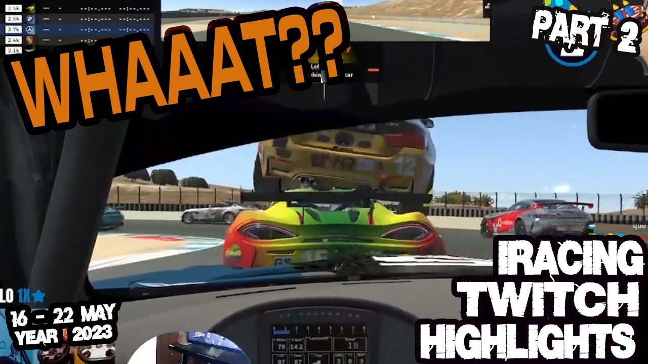 iRacing Twitch Highlights 23S2W10P2  16 - 22 May 2023 Part 2 Funny moves saves wins fails