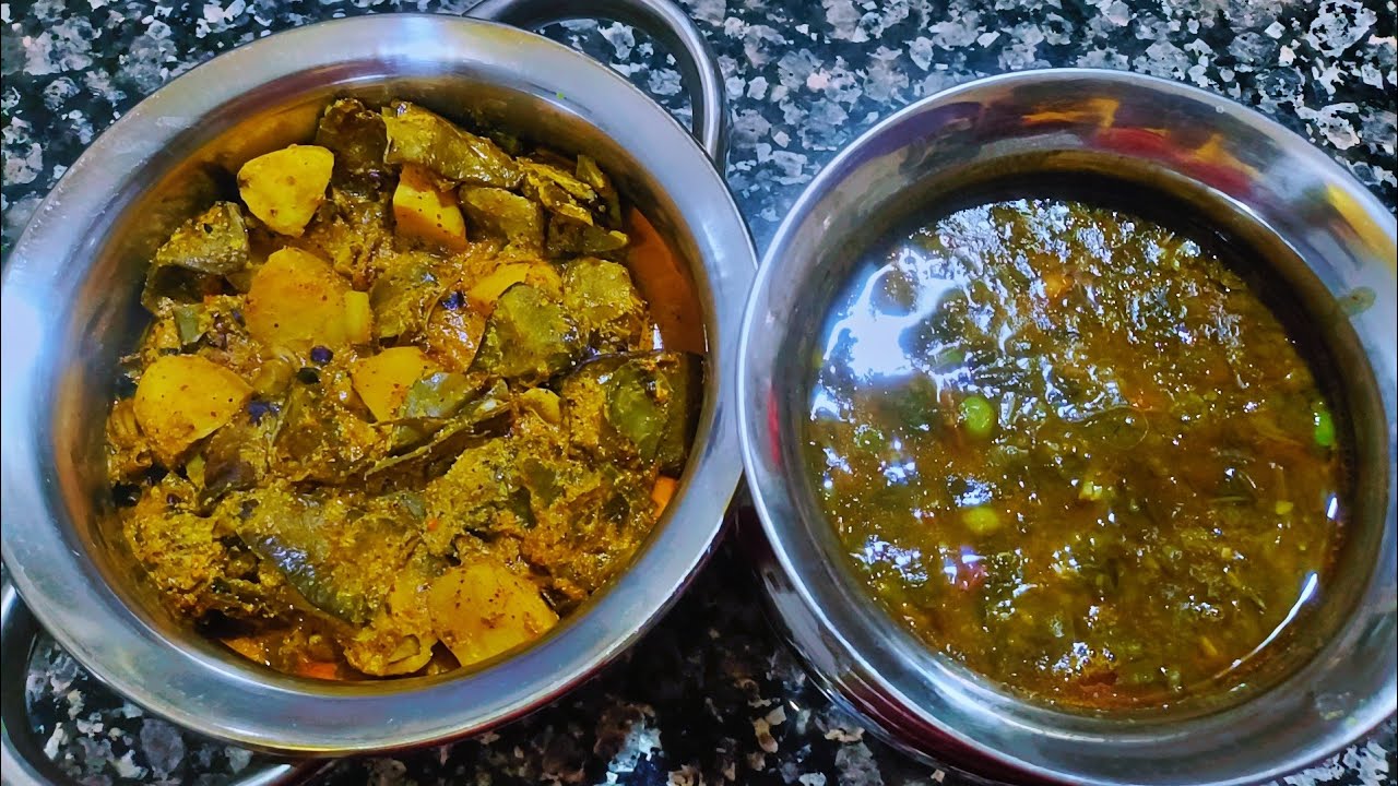🔴मटर बथुआ साग के साथ तुअर दाल और आलू सिम फली की देसी थालीl सादगी में ही असली स्वाद देसी थाली स्पेशल😋
