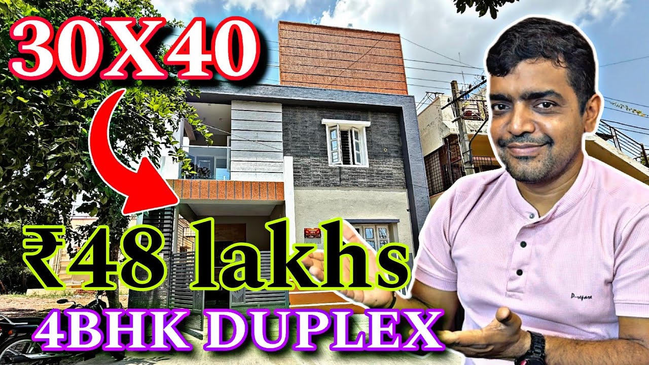 30X40 4BHK duplex home tour | construction in Bangalore | celebrity home tour |budget houses Kannada
