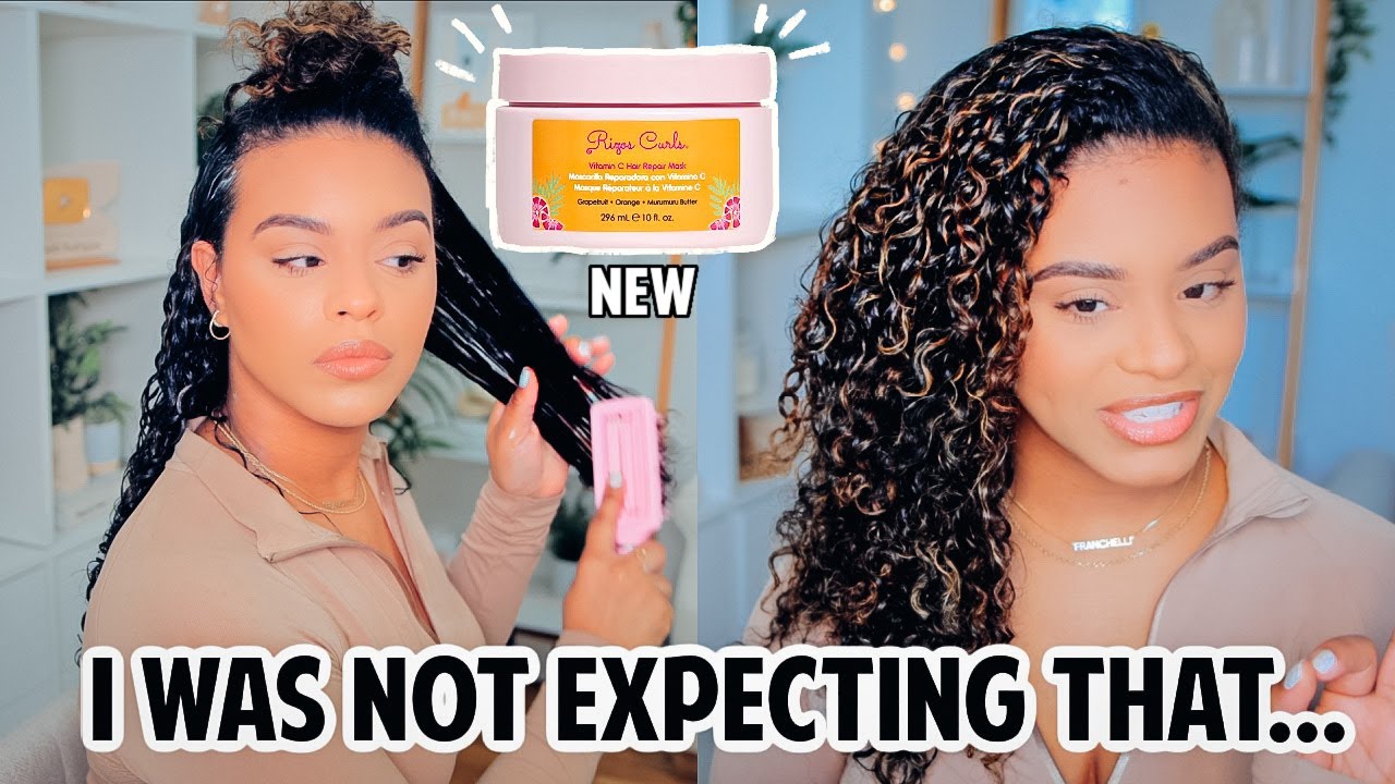 MASK MONDAY | RIZOS CURLS VITAMIN C HAIR REPAIR MASK DEMO & REVIEW