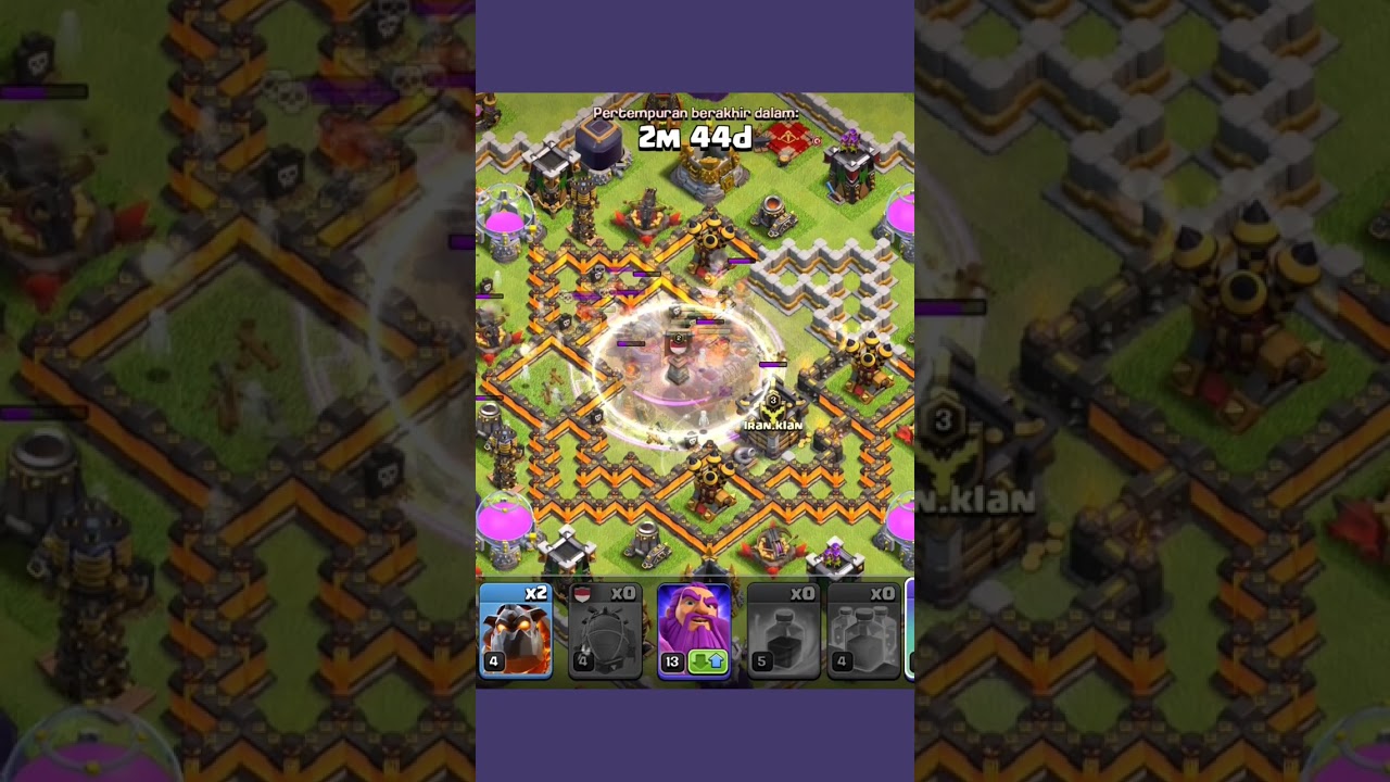 Combo Wizard Super Attack Town Hall 11 Base || Clash Of Clans #shorts #coc