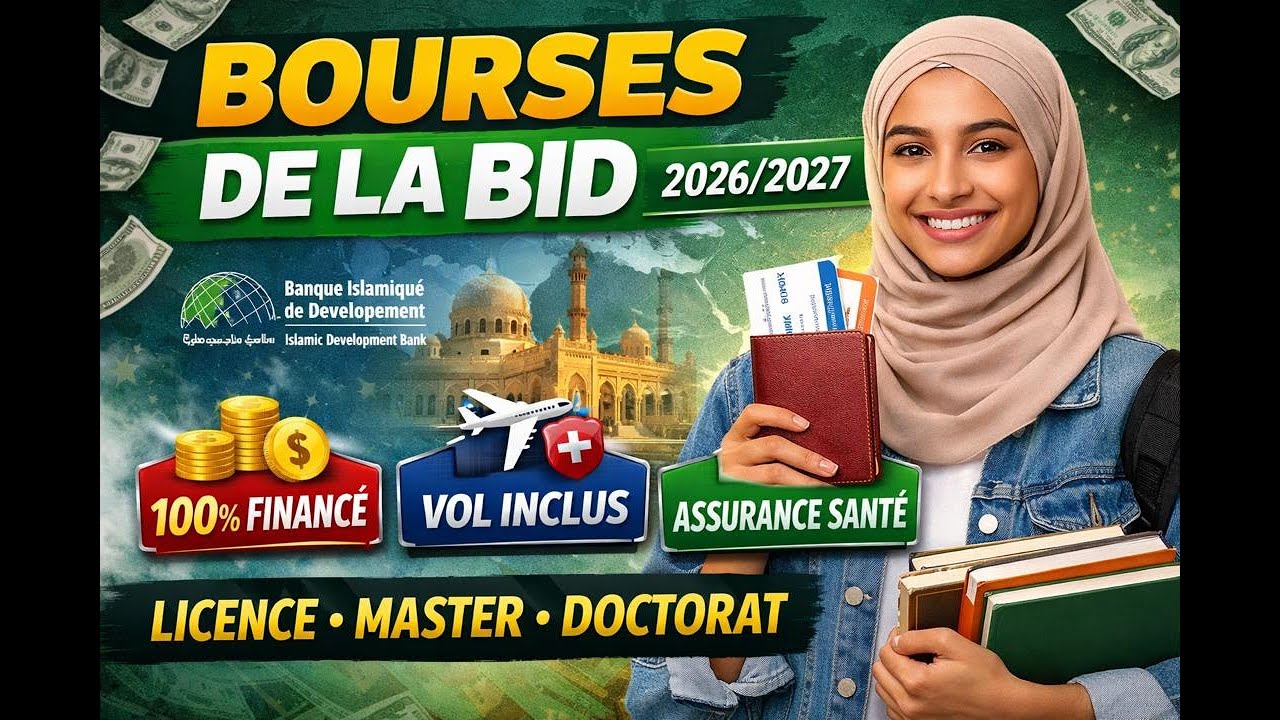 BOURSE ENTIREMENT FINANCEE EN LICENCE , MASTER ET PHD . BOURSE BID 2026