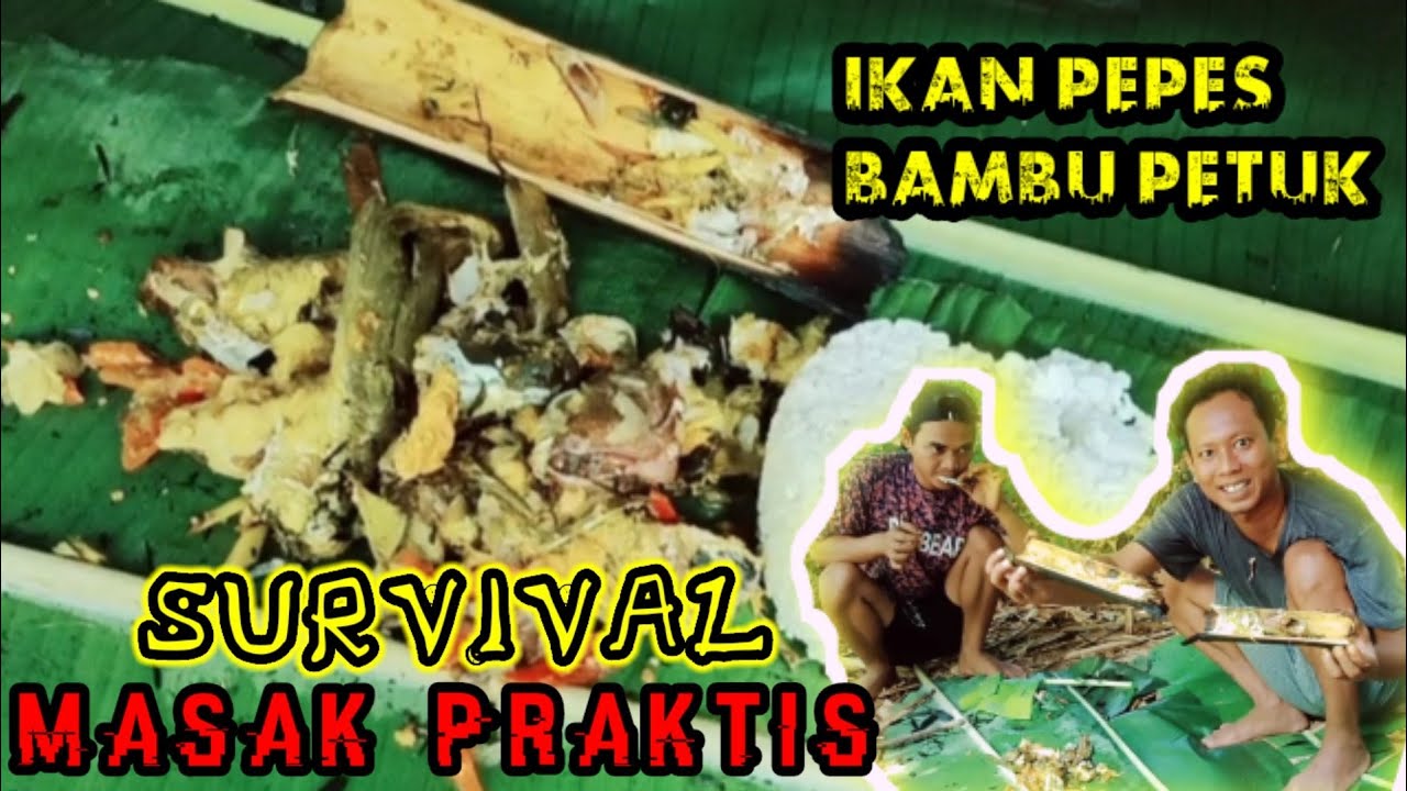 SURVIVAL COOKING || MASAK DALAM BAMBU DI HUTAN #asmr #survival #masakdihutan