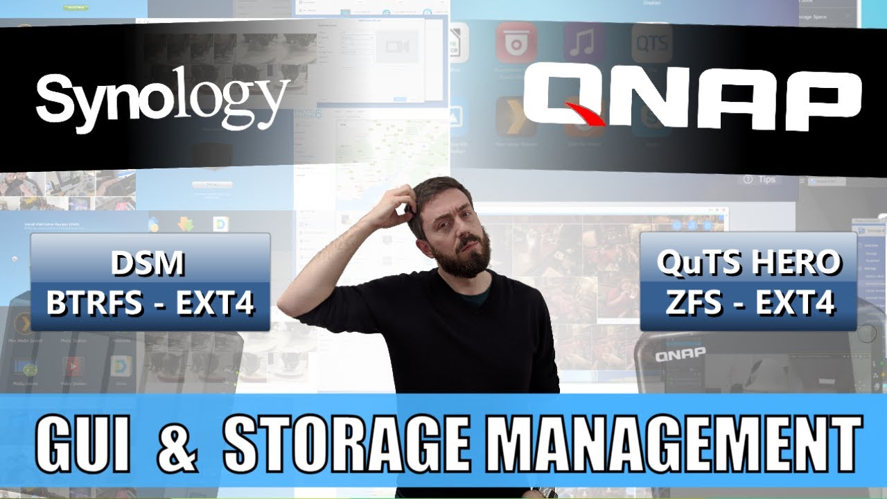 Synology DSM vs QNAP QuTS Hero NAS Software - GUI, Controls, Users and Storage