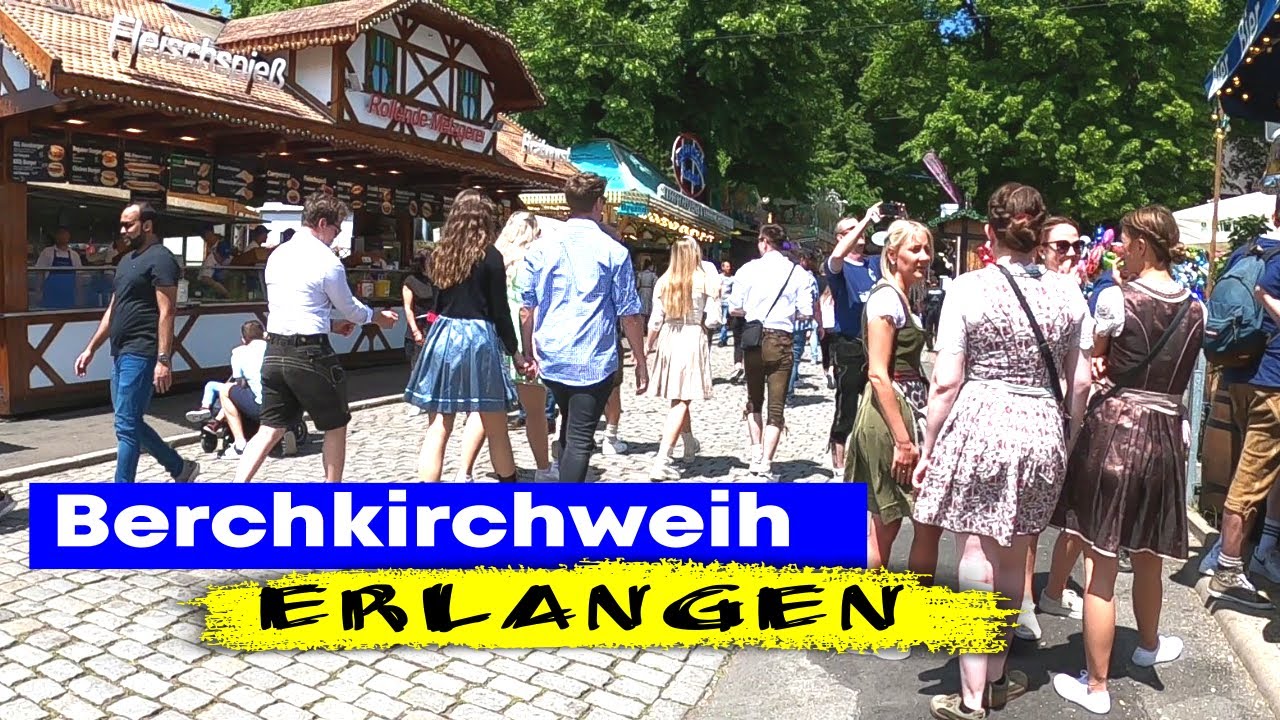 Bergkirchweih Erlangen (walk vom Bahnhof zum Berg)