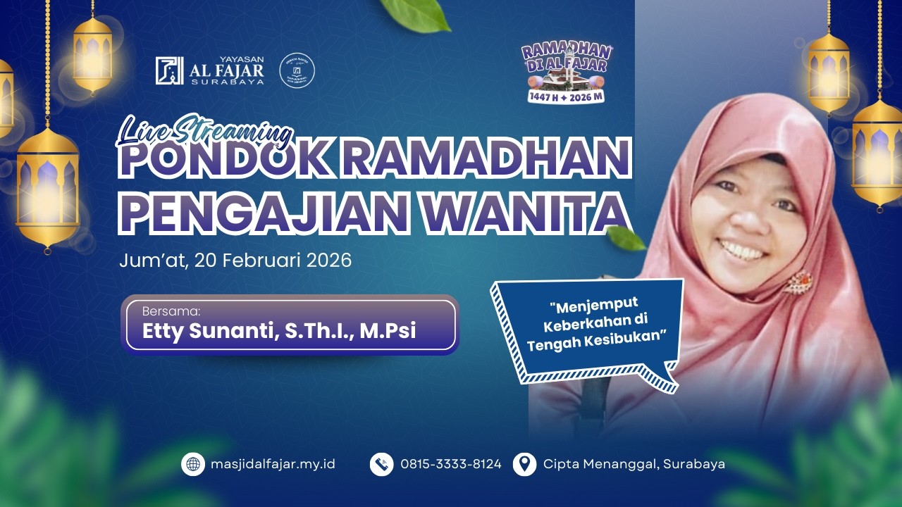 🔴LIVE PONDOK RAMADHAN PWA - DAY 3 | oleh Ustadz Etty Sunanti, S.Th.I., M.Psi