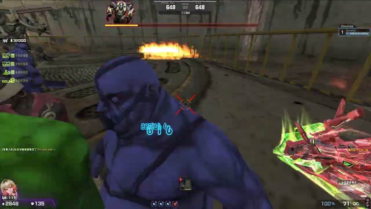 【CSO】【馬神】地底的真相 修羅地獄 赤焰聚能裁決 R2旋轉塔後路段飛越及刷槍打王效果