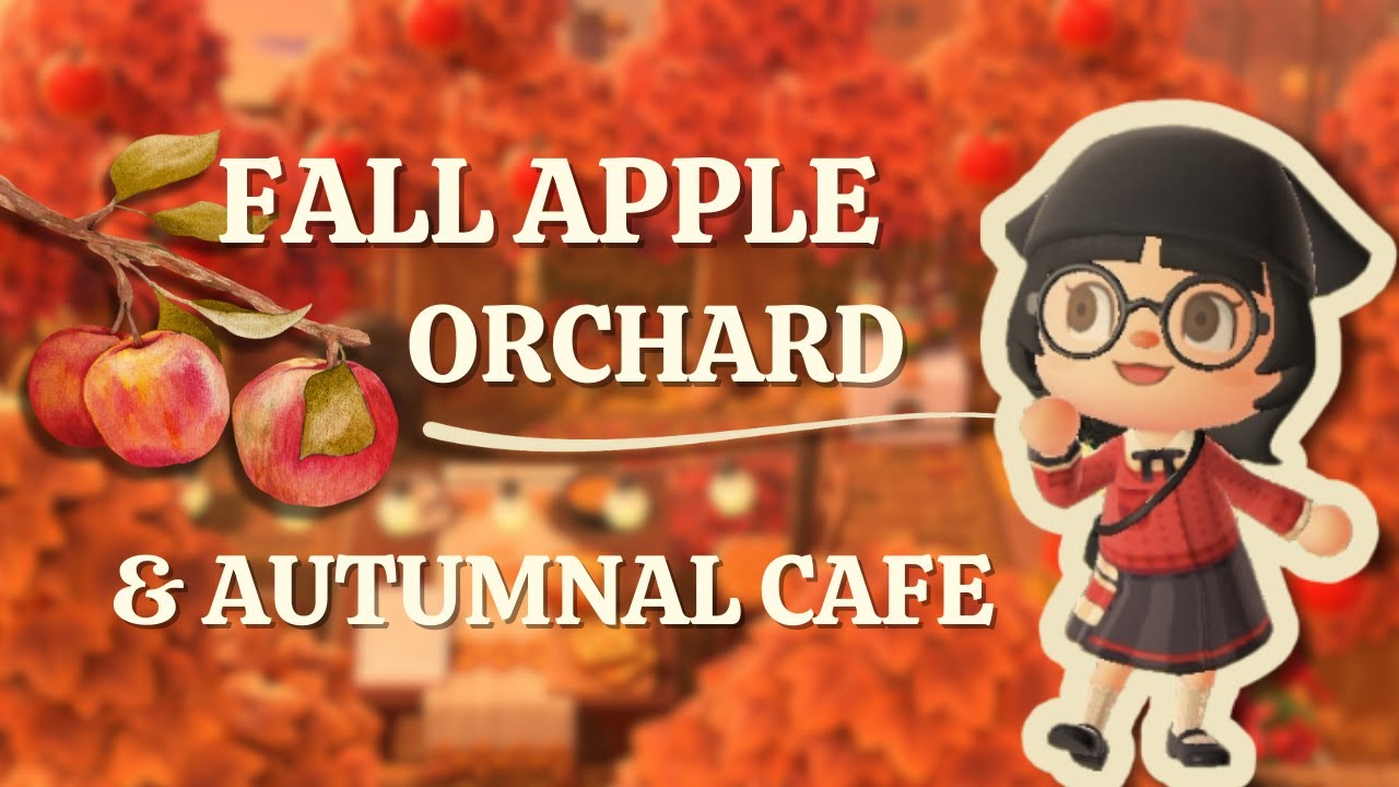 fall apple orchard & autumnal cafe 🎃| acnh speedbuild