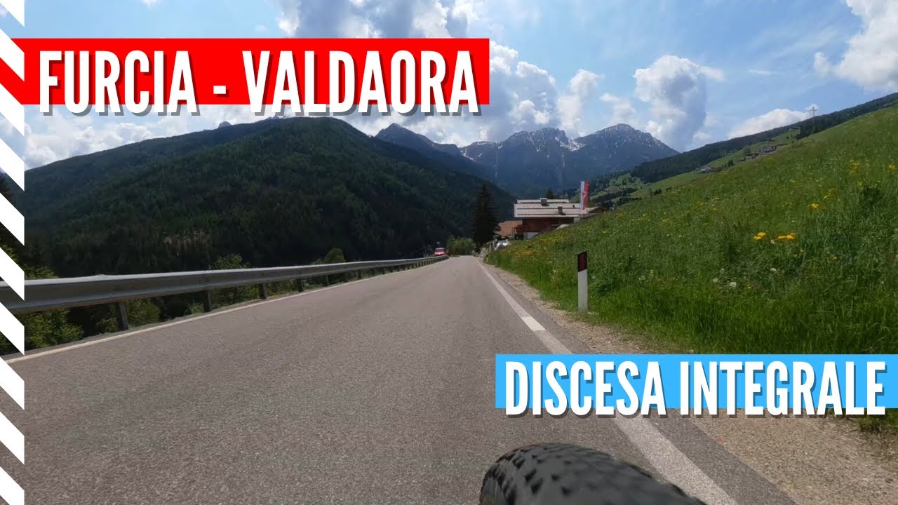 Roadbike descent from Passo Furcia towards Valdaora (Val Pusteria) · Dolomites · South Tyrol