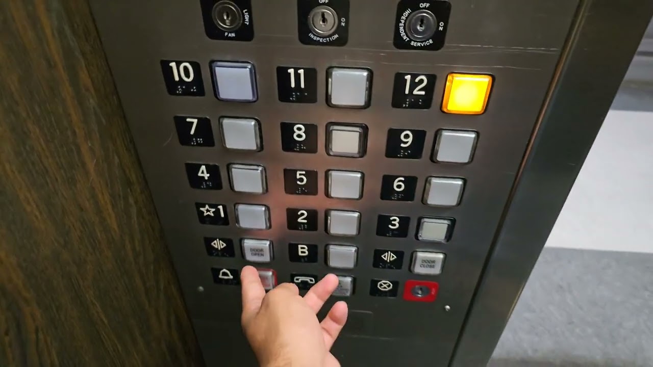 Modded Vintage 1930 Otis Traction Elevators at Merchants Exchange Building Downtown Los Angeles, CA