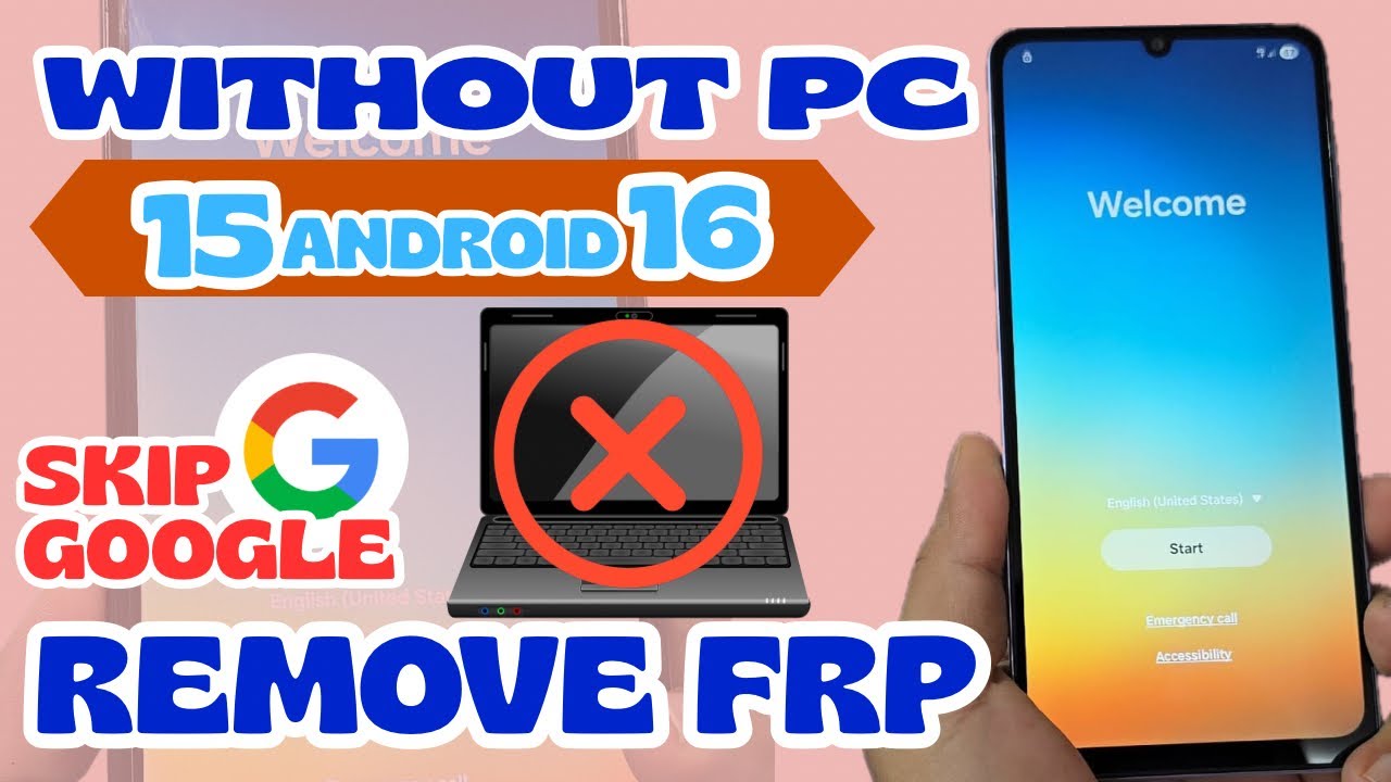 Без ПК обход FRP на Samsung Android 16