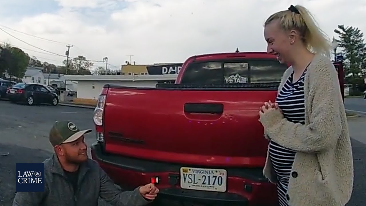 Wholesome Moment of Police-Assisted Marriage Proposal Caught on Bodycam