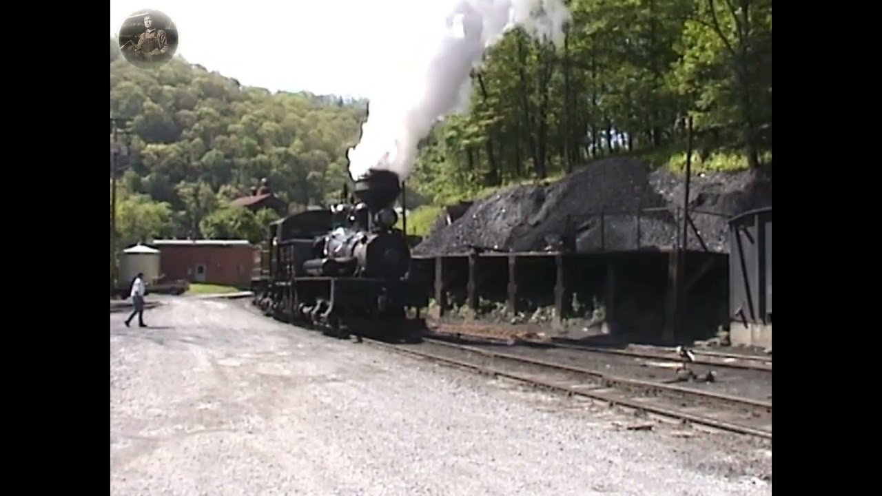 Shay Locomotive Action Cass Scenic Railroad ca. 2003