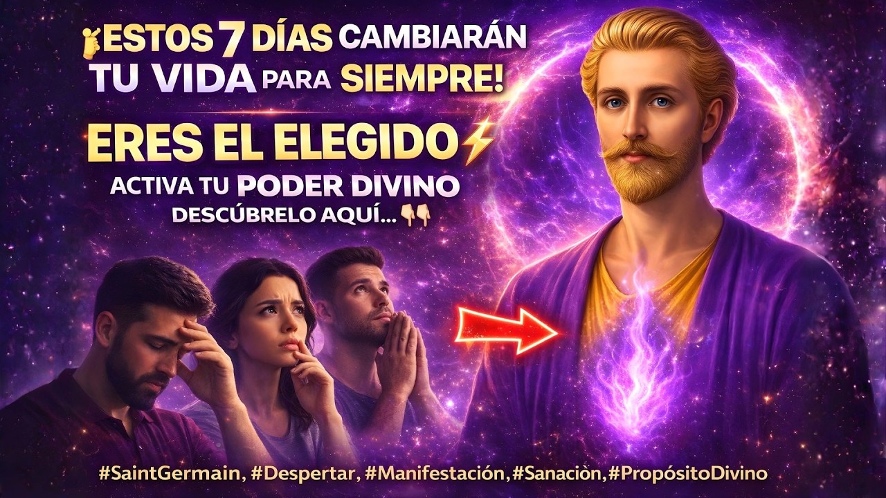 ERES EL ELEGIDO: 7 DÍAS con la LLAMA VIOLETA 🔥 CAMBIA TU DESTINO PARA SIEMPRE ✨ ACTIVA TU PODER