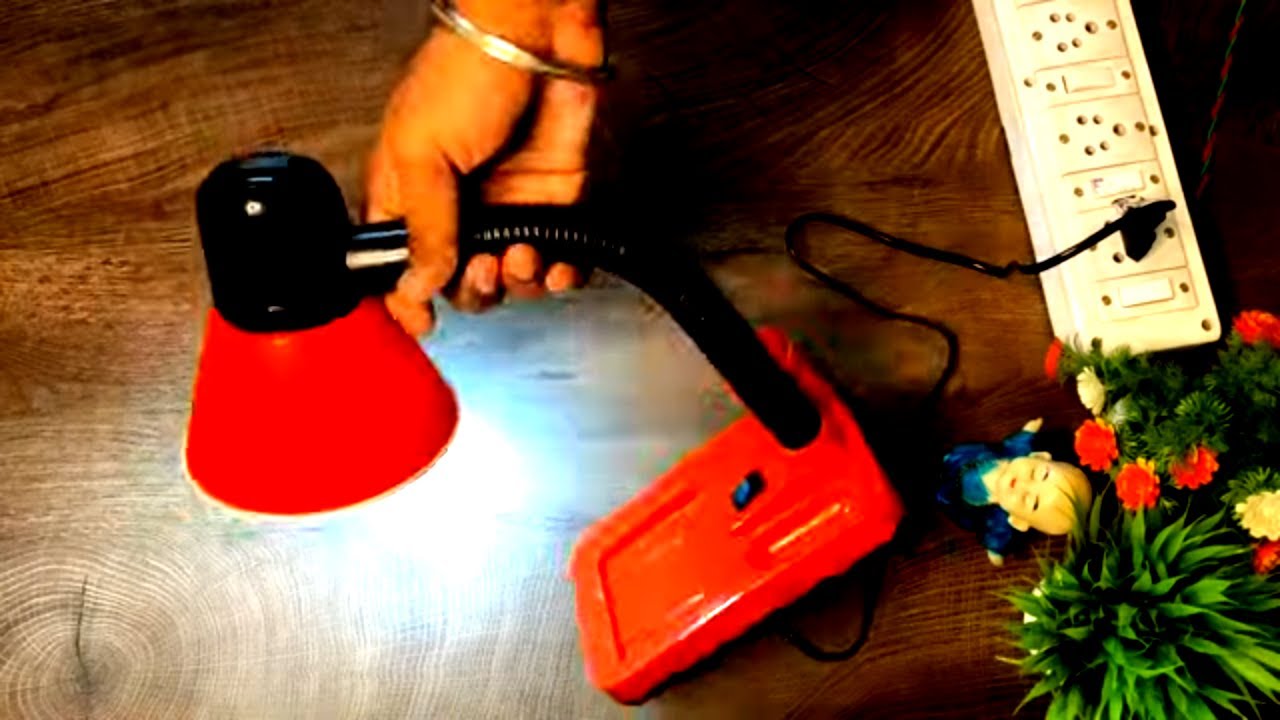 pooshu Red Study lamp Desk Light for School and College Students Study Lamp 22 cm Red #flipkart