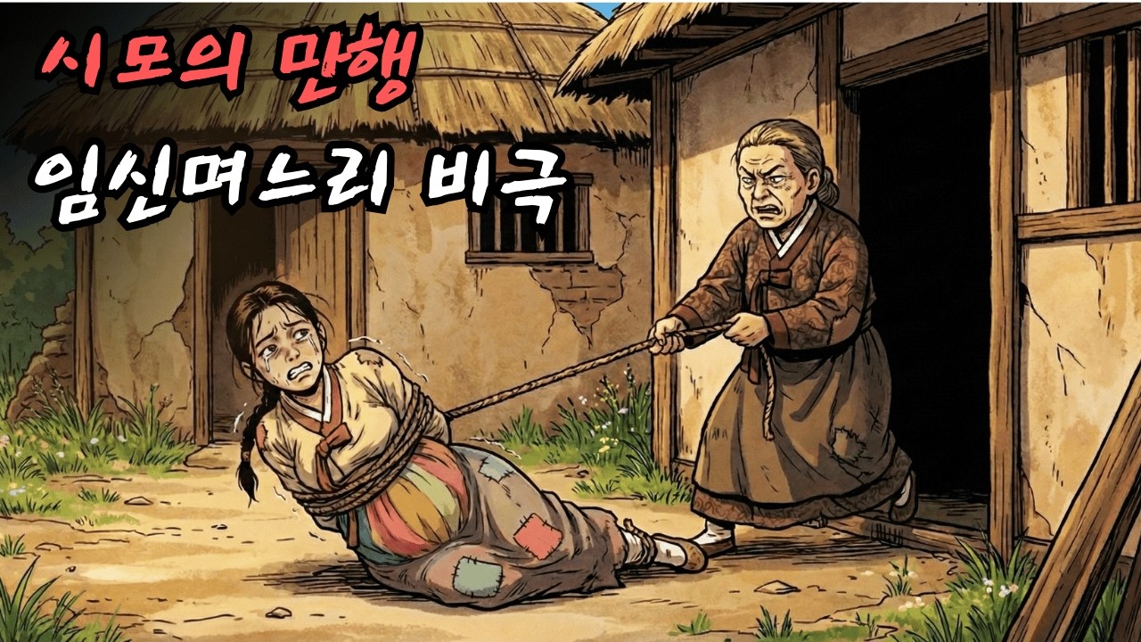 시어머니가 임신한 며느리를 버려진 집으로 끌고 간 비극적인 사건. |민담 |전설 |설화 |옛날이야기 |오디오북