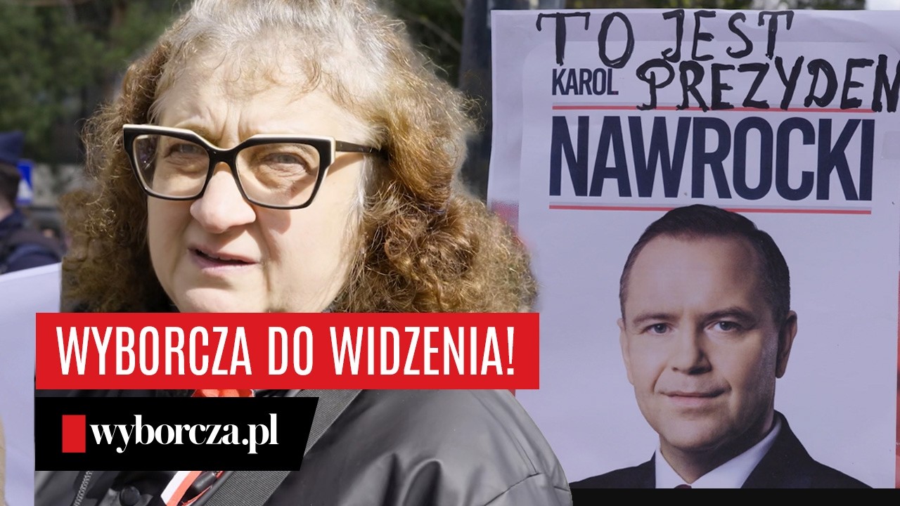 Banda łobuz&oacute;w! Wyborcza do widzenia! Fani Nawrockiego przed Sejmem