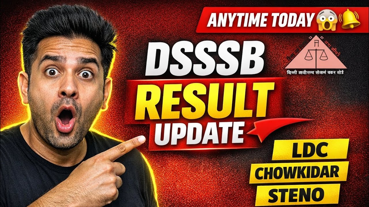 DSSSB Ldc Chowkidar steno result update 