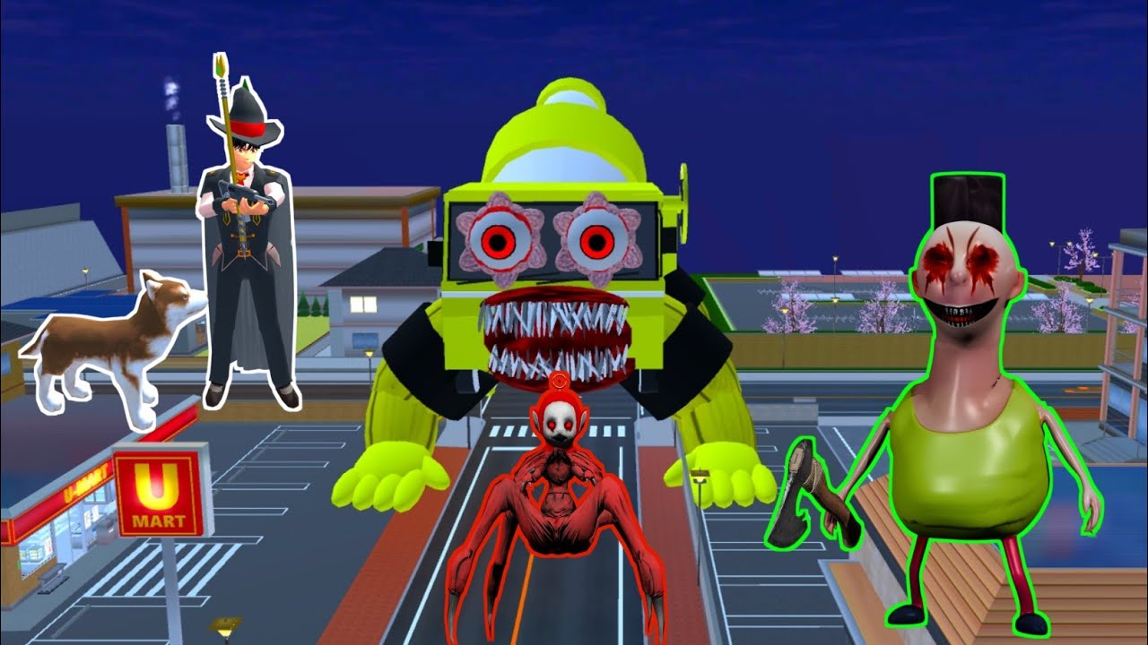 The wizard was able to defeat the monster Hamood Habibi, the spider the mixer truck in Sakura City 😱
