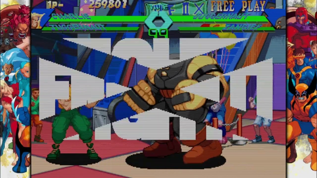 X-Men vs Street Fighter Charlie Juggernaut