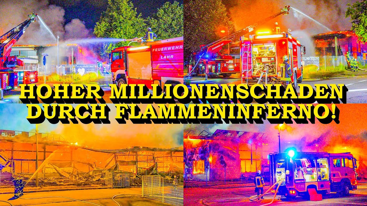 +++ MILLIONENSCHADEN DURCH FLAMMENINFERNO +++ LAGERHALLE IN FLAMMEN | FEUERWEHR im GROSSEINSATZ
