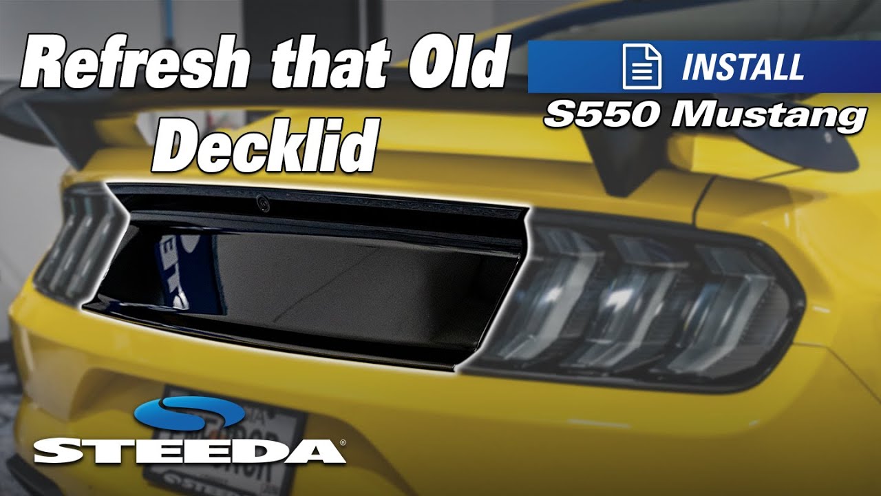 Replace Your S550 Mustang Decklid Panel | New Gloss Black Blank Panel