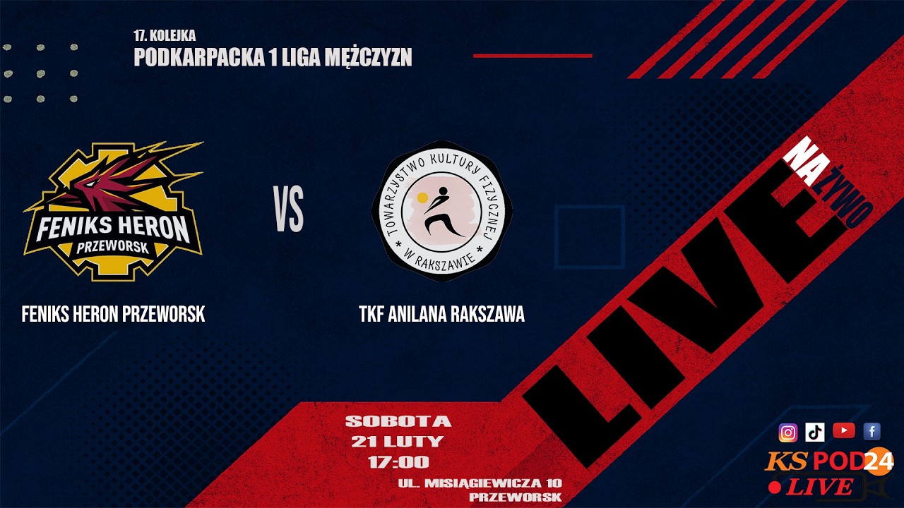 🔴🎥 [NA ŻYWO] 🏐 FENIKS HERON Przeworsk 🆚 TKF Anilana Rakszawa 📆[2026-02-21] ⏰[godz.17.00]