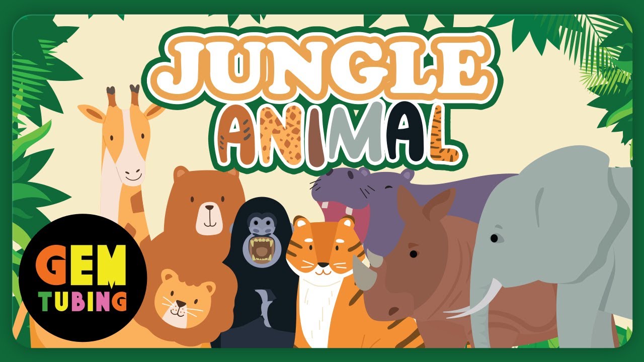 Meet the Jungle Animals | Animals vocabulary  | Jungle Animals | Wild Animals | GEMTUBING