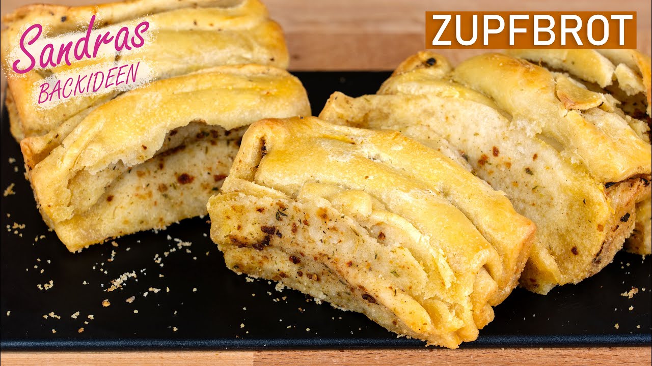 Zupfbrot mit Kräuterbutter - schnelle Grillbeilage | Faltenbrot | selbstgemachte Kräuterbutter