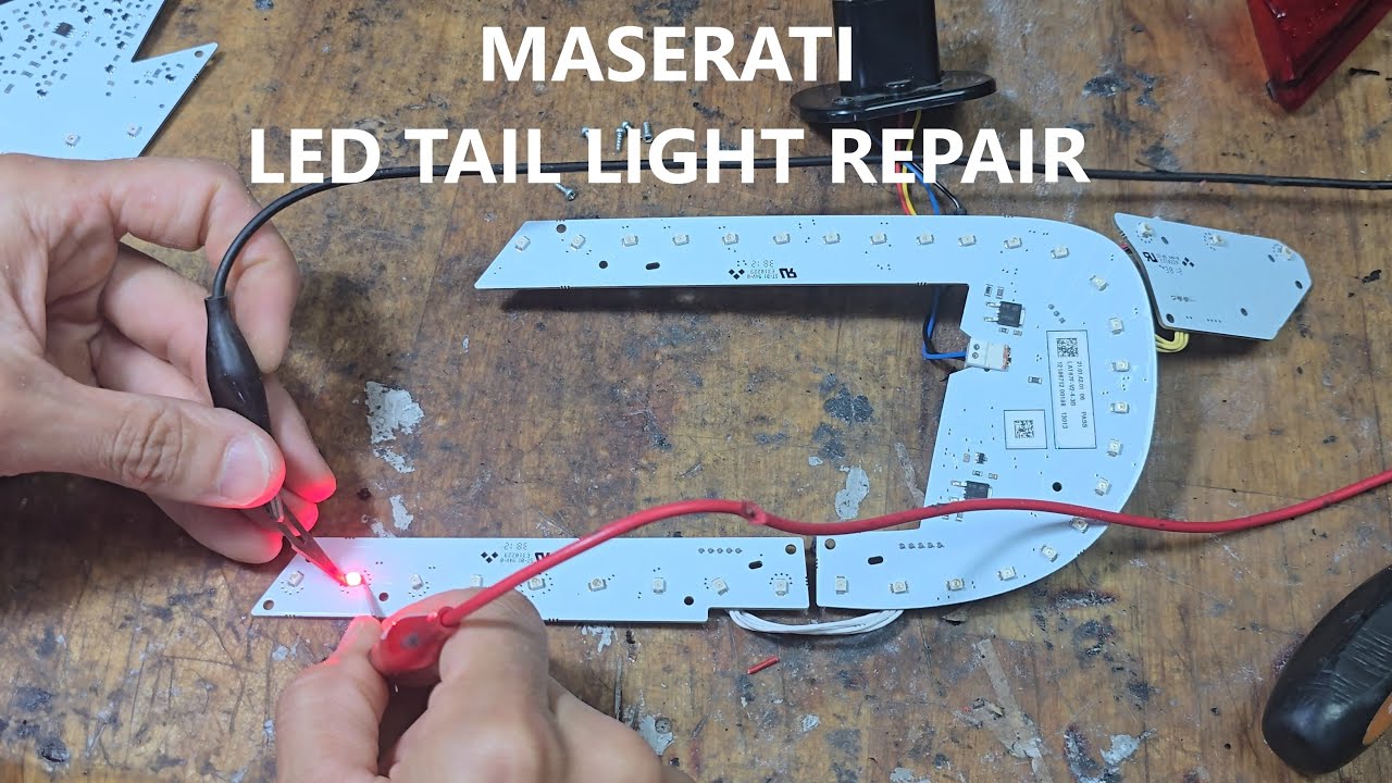 Ремонт светодиодных задних фонарей Maserati