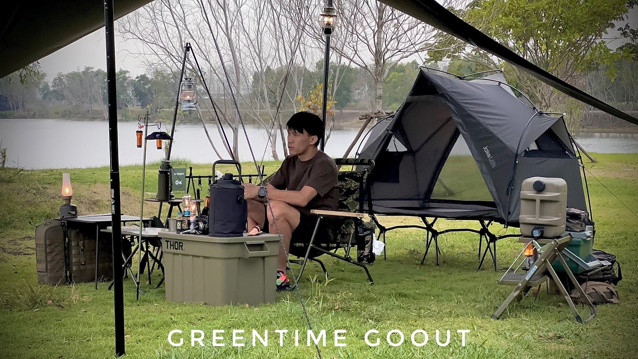 GoOut Ep5 :  นอนฟังเสียงนกเสียงลม /Solo Camping / JakeLah J.cot 190 / Bangkok Backyard / ASMR