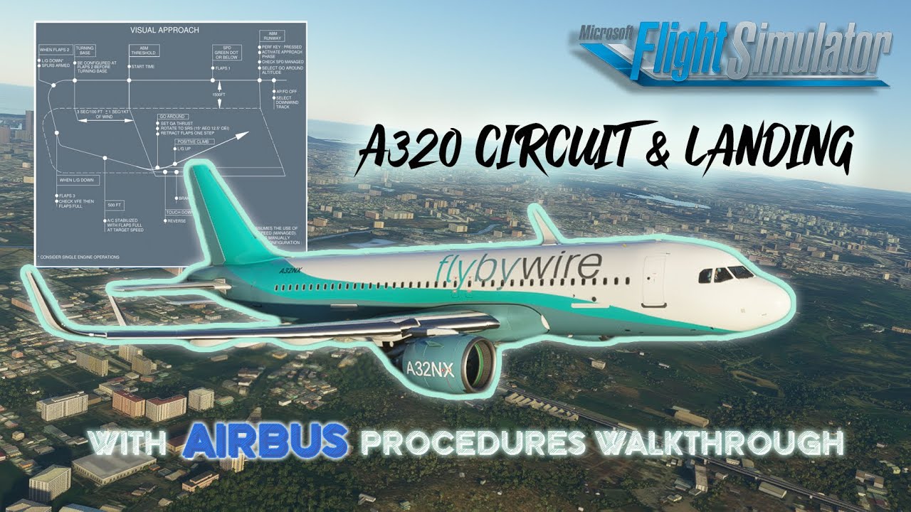[Real Airbus Pilot x MSFS2020] A320 Visual Circuit & Landing