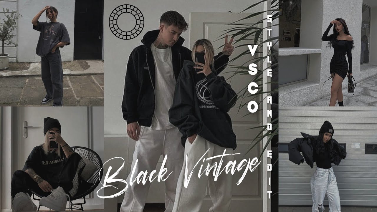 Black Vintage Filter VSCO tutorial photo edit | VSCO full pack