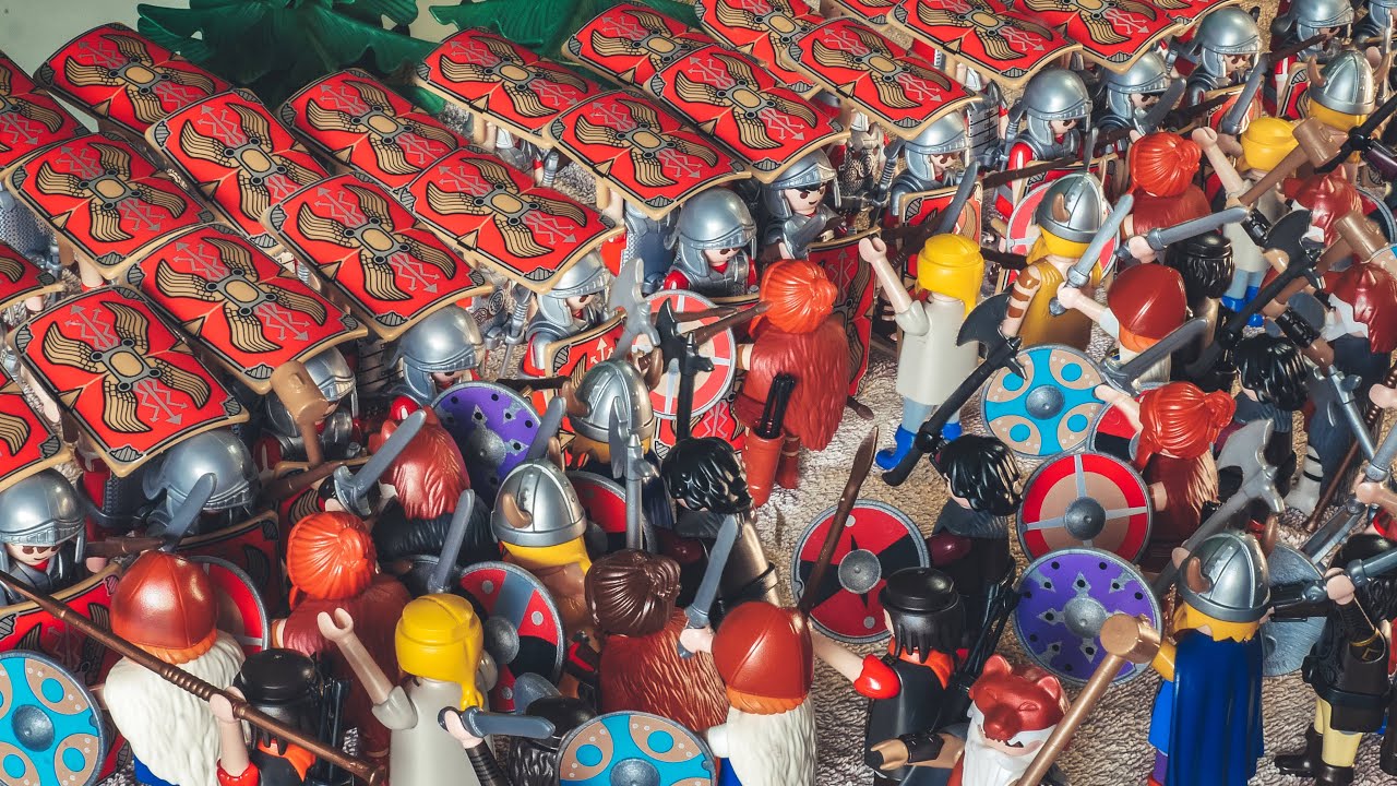 Playmobil History, Romans vs Gauls (Legionen von Rom gegen gallische Krieger). Stop motion movie.