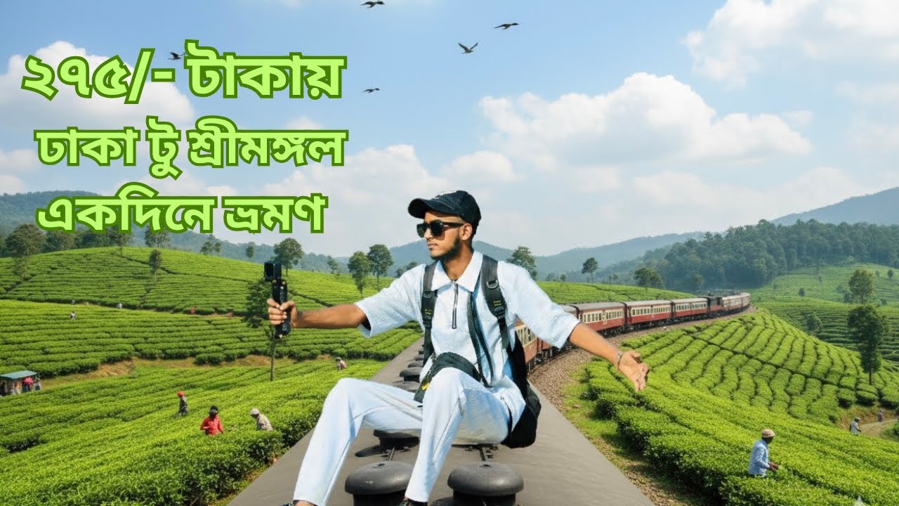 ঢাকা টু শ্রীমঙ্গল ট্রেন ভ্রমণ। Parabat Express train 709 sreemangal one day tour। 