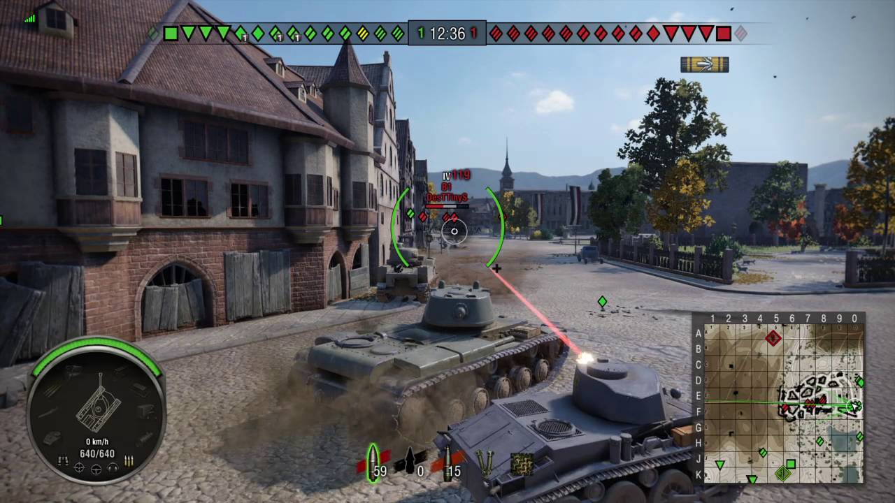 World of Tanks on the Siegfried Line map
