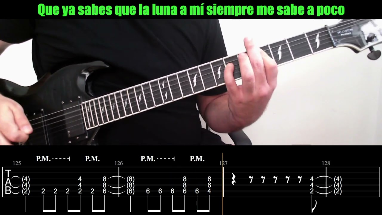 Marea - La luna me sabe a poco [TAB Guitarra Rítmica + Letra]