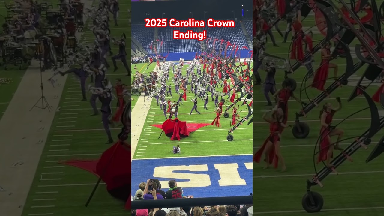 DCI Finals 2025 - Carolina Crown Epic Ending! End zone view!
