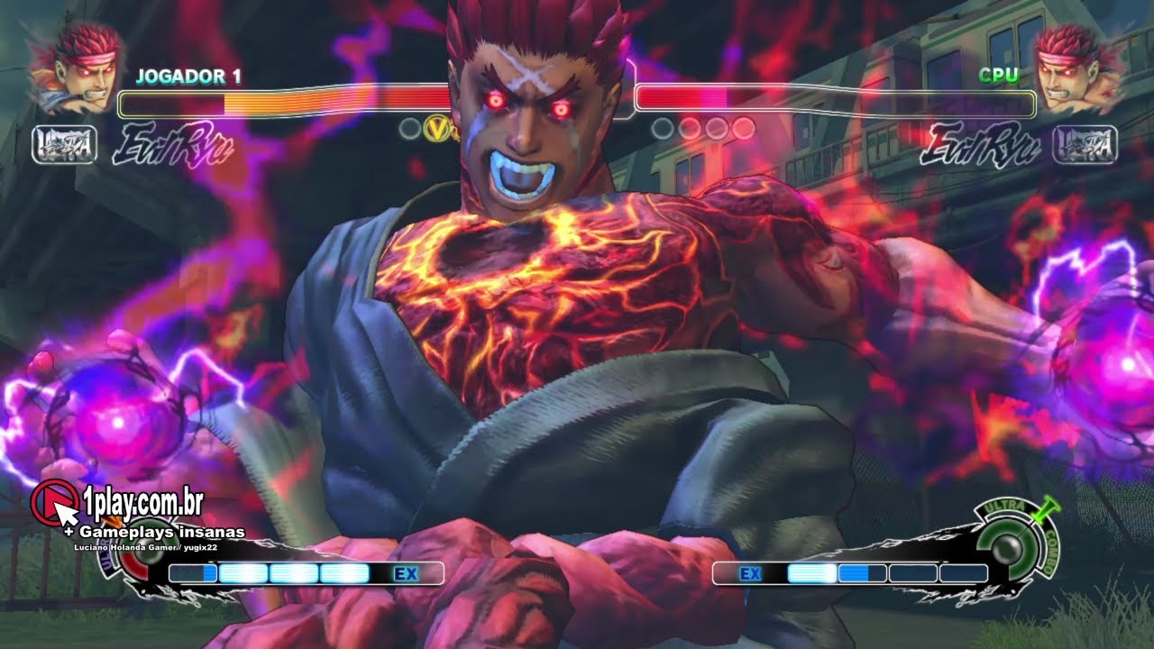 Ultra Street Fighter IV! EVIL RYU INSANO VS. EVIL RYU POSSUÍDO (OVERPASS STAGE) East Asia!