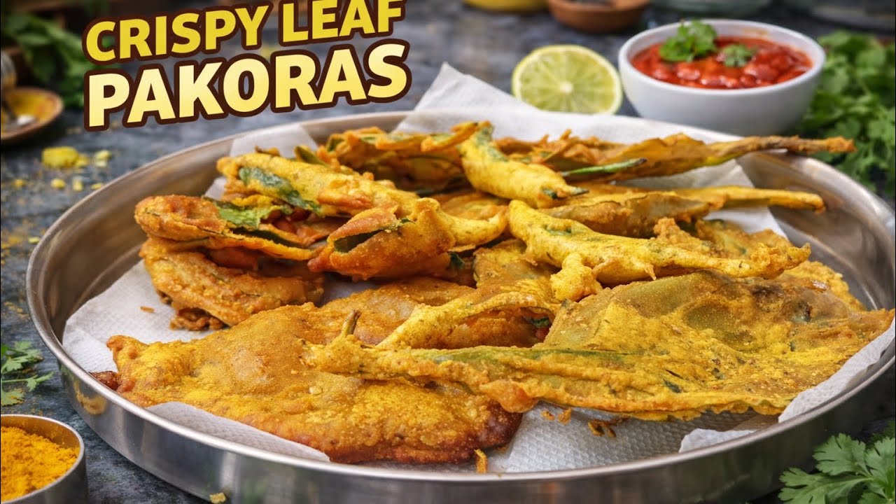 Iron से भरपूर पालक के पत्तों के पकौड़े जो आपके साम को और बेहतर बना दे#crispyand,crunchy pakode#easy😋